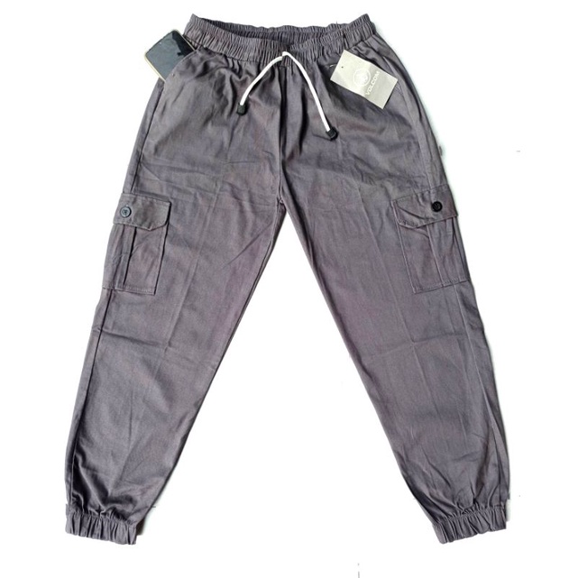 Cargo Pant Wanita Celana Joger Standar Jumbo Bahan Combet  Chinos  Stret  Melar Jogger Pinggang Karet Buat Kuliah Kerja Kantor