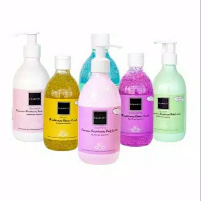 PAKET 4PCS BEBAS PILIH handbody/whitening bodyshower Scarlett handbody sabun scarlet Hb pemutih bpom