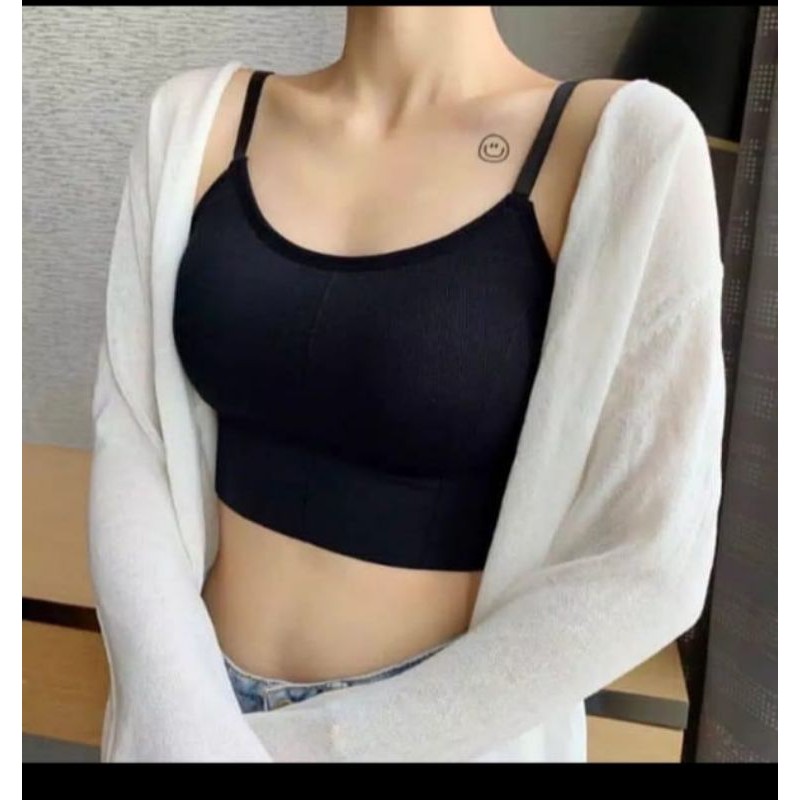 tank top crop korea sport bra gym