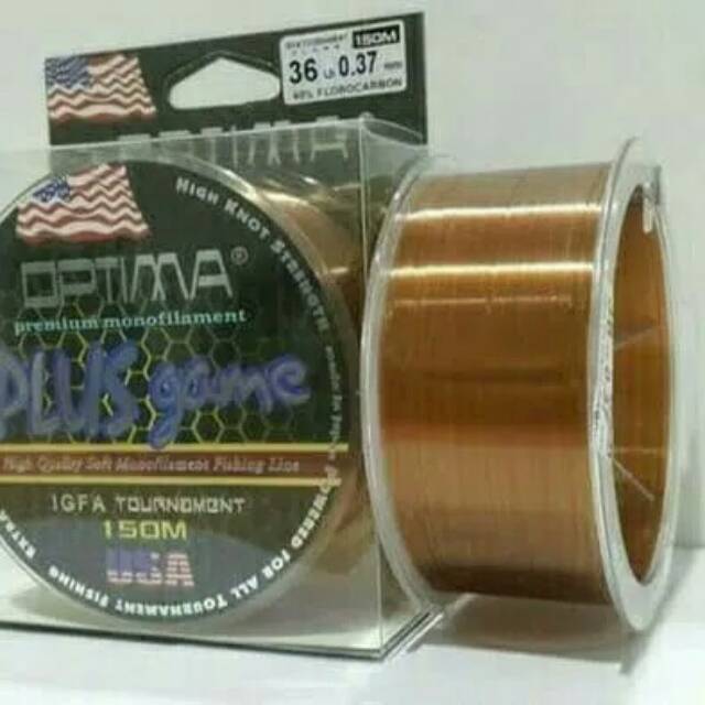 Senar pancing optima plus game 150M Brown