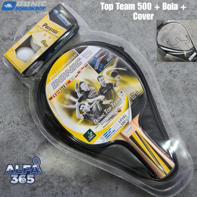 ORIGINAL Donic Schildkrot Top Team 500 SET BAG BALL Bat Bet Pingpong Tenis Meja