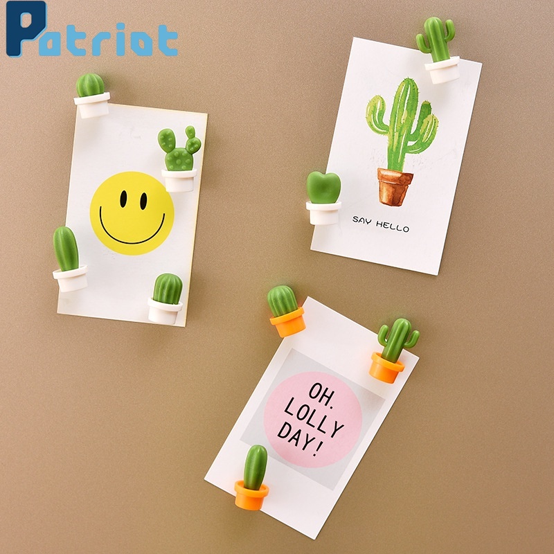 [ 6pcs/set Creative cactus fridge magnet Decoration for  Home kitchen Living Room Bedroom ]