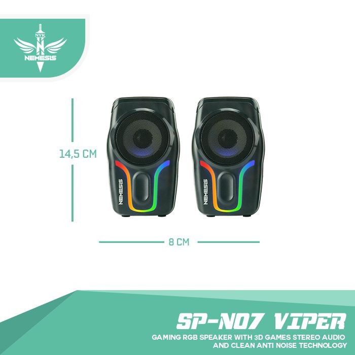 NYK SP-N07 VIPER RGB - SPN07 SP N07 Gaming Speaker