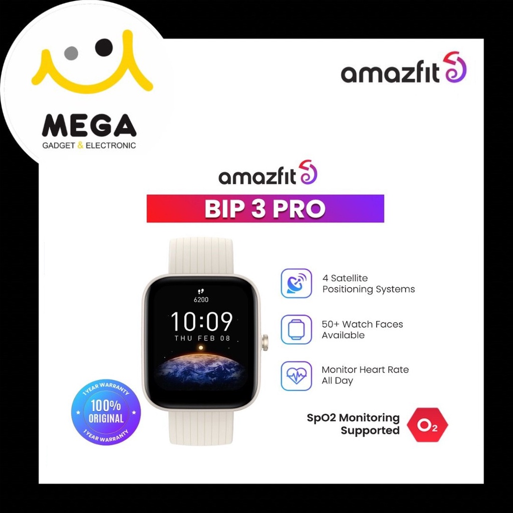 Amazfit Bip 3 Pro Smartwatch Garansi Resmi Amazfit Indonesia