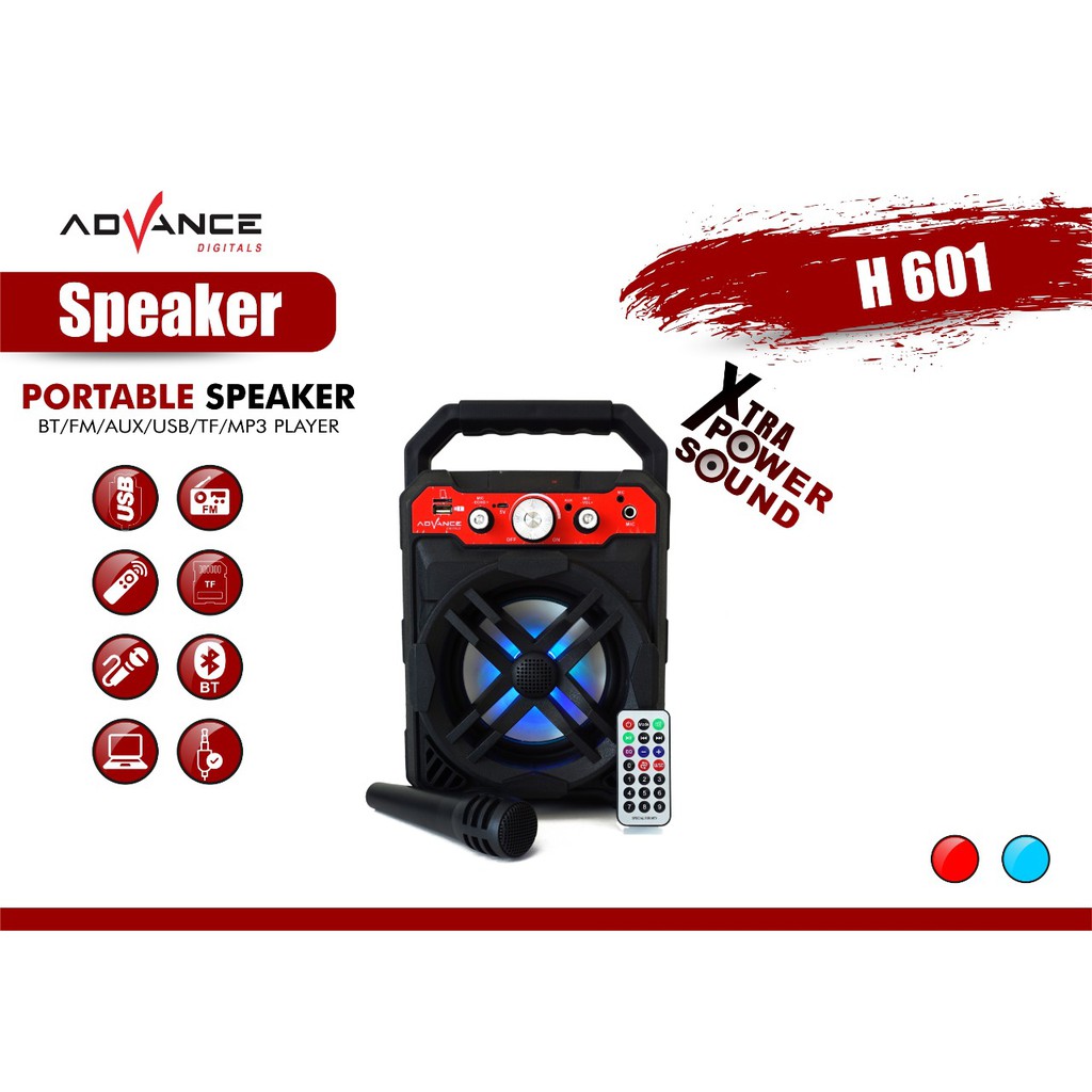 Advance Speaker bluetooth H601 BT mp3 + MIC Advance H601BT