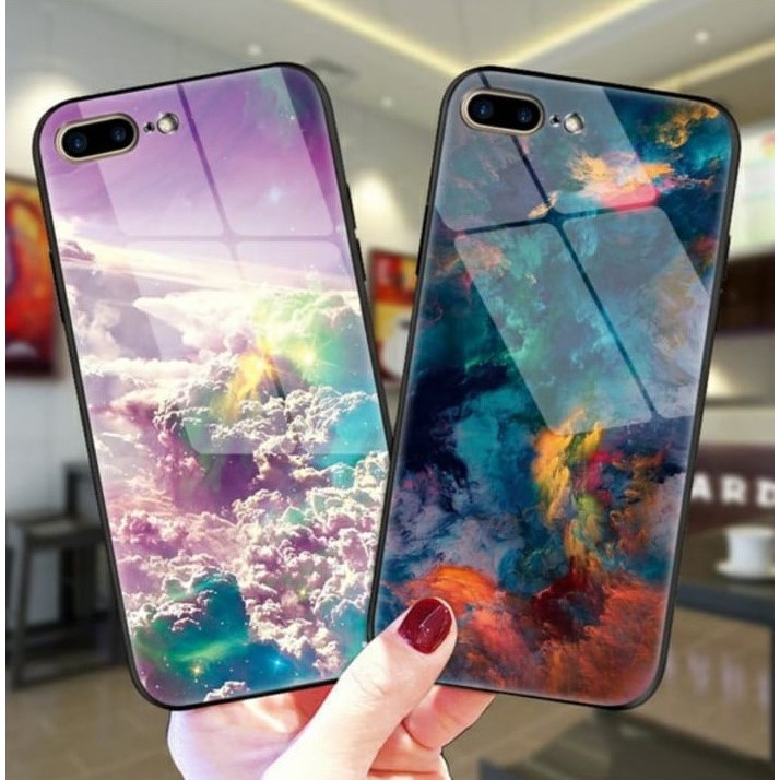 [K09] Soft Case Glass Clouds  OPPO A37 A3S A5S  A71 A83 A3S A1K F1S F3 F5 F11