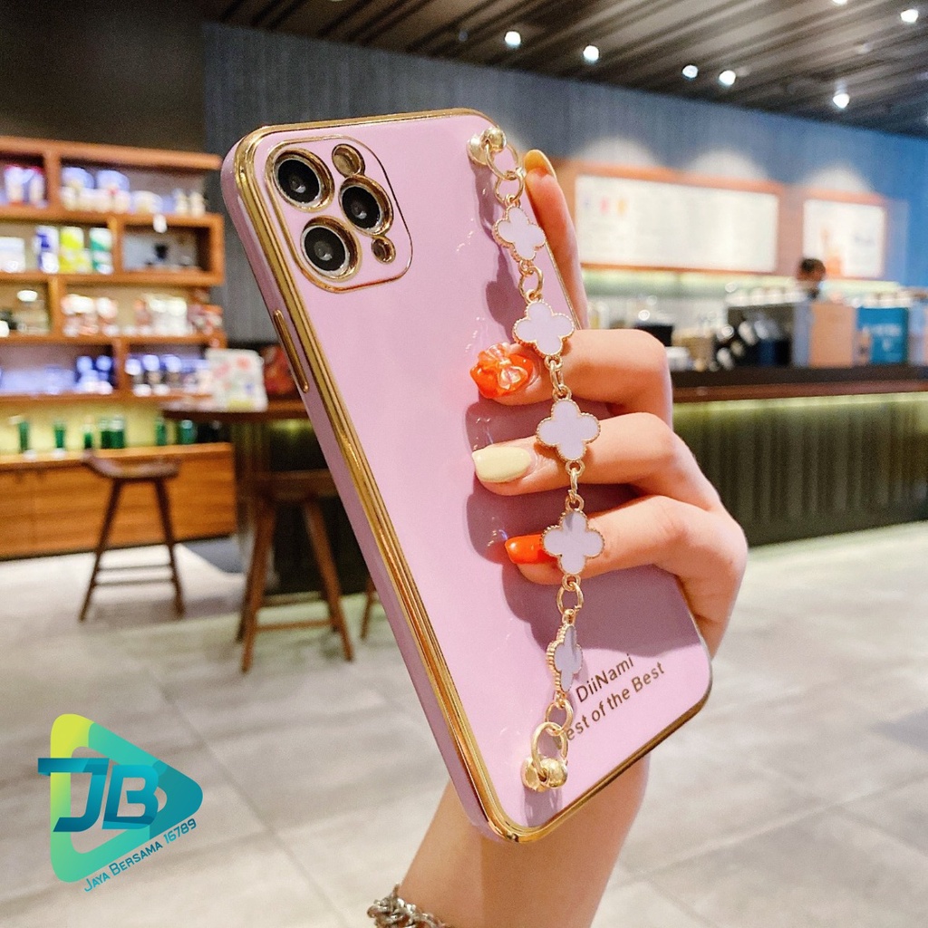 Y011 SOFTCASE SHINE PLATING CASE RANTAI DIINAMI IPHONE 6G 6G+ 7G 8G SE 2020 7G+ 8G+ X XS XR XS MAX 12 PRO MAX JB5188