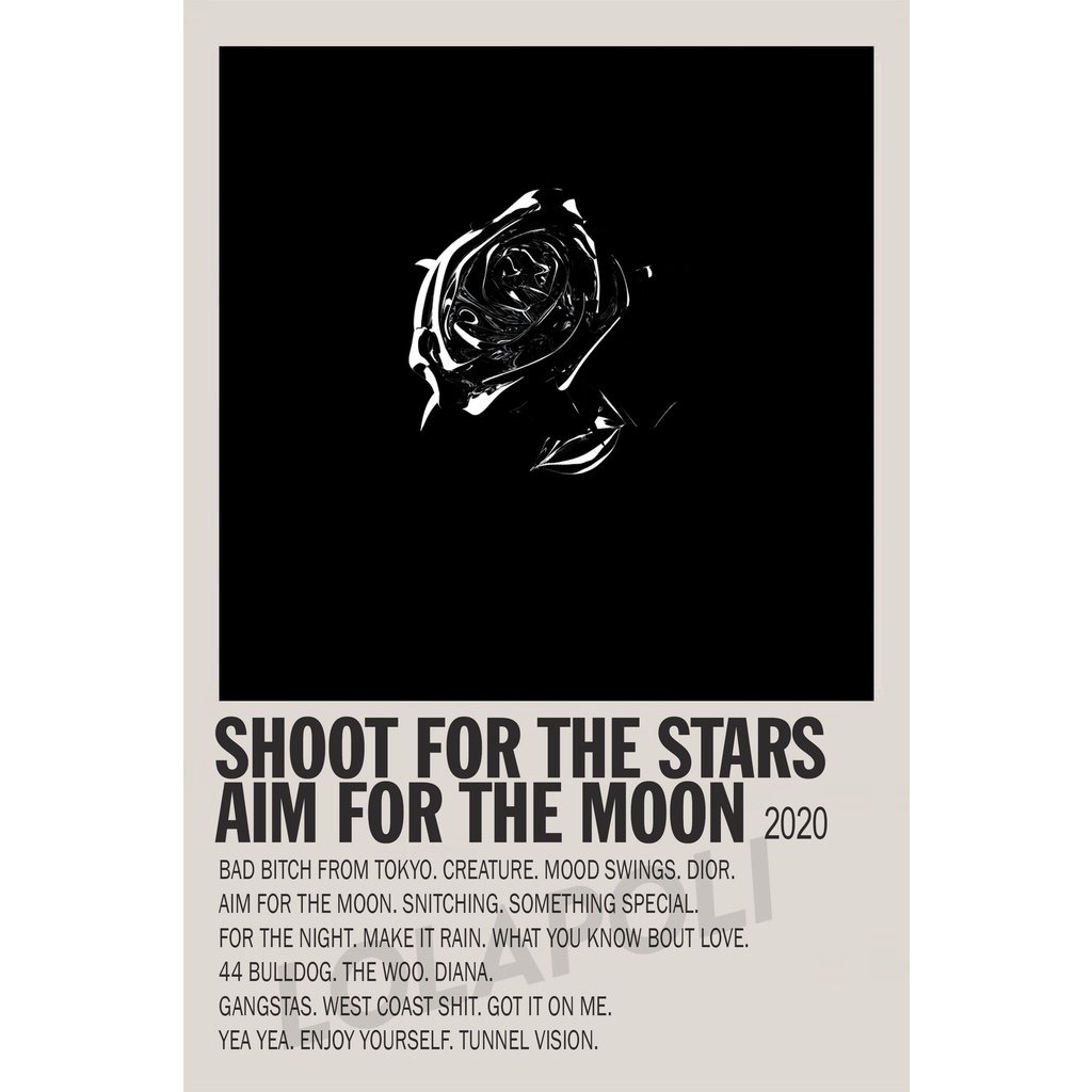 Poster Cover Album Shoots For The Stars Aim For The Moon - Pop Smoke