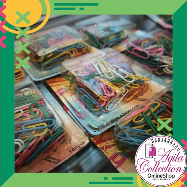 

VINLY PAPER CLIP KENKO KLIP KERTAS WARNA