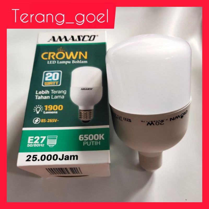 Lampu Led Crown 20 watt Amasco