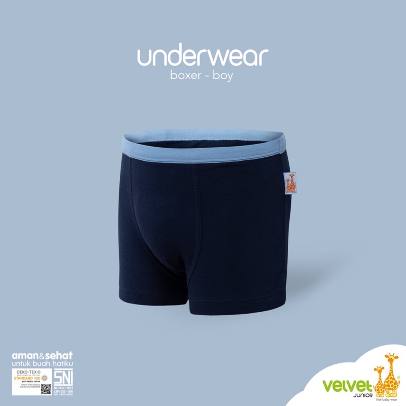 Castle - Velvet Junior Underwear - Celana Dalam Laki-Laki Perempuan - CD Anak Boy &amp; Girl - Boxer - Brief