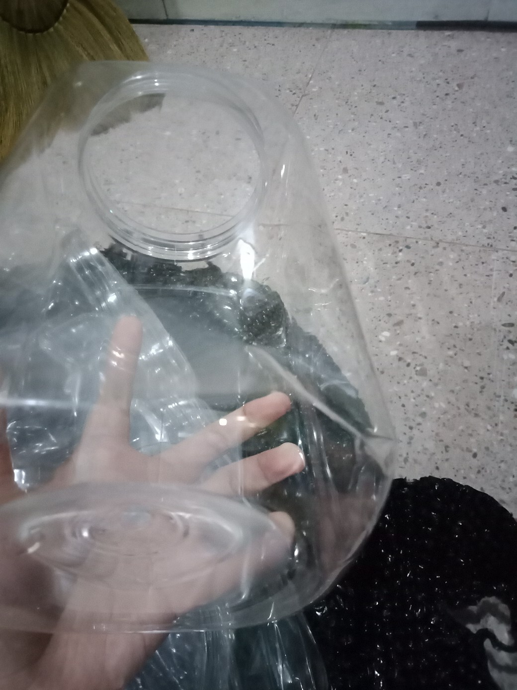 Ekspedisi Toples Plastik Kotak Tinggi 2 Liter Tanpa Tutup