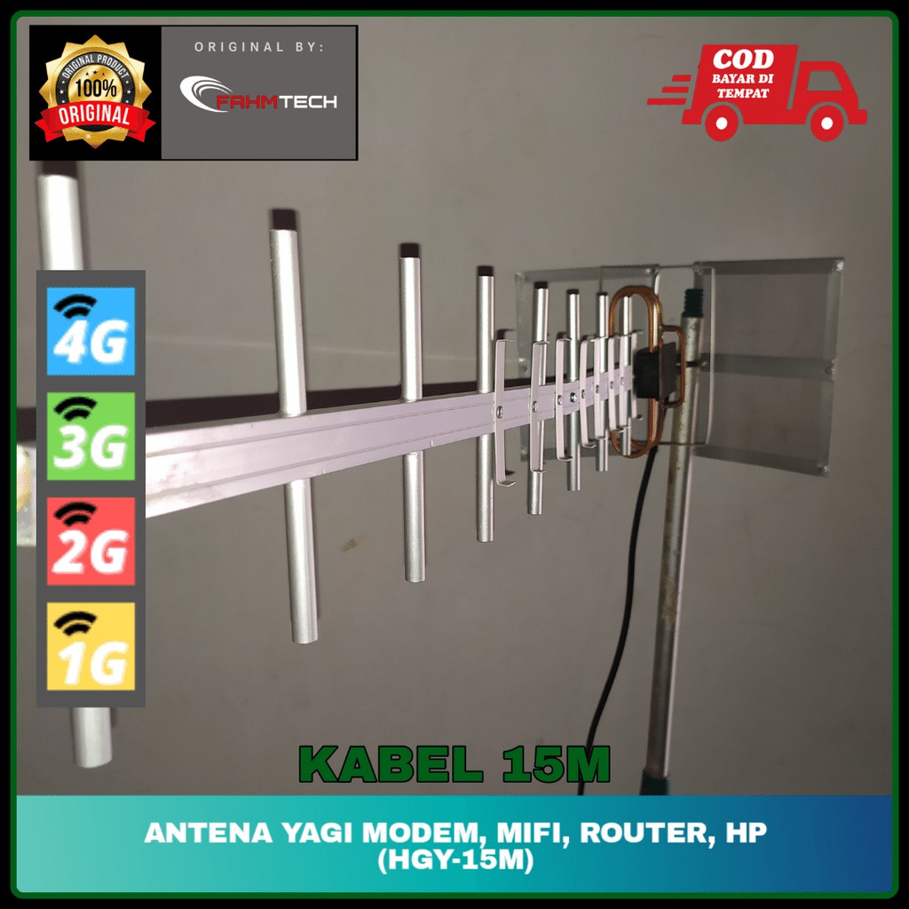 ANTENA YAGI MODEM, MIFI, ROUTER, HP - FAHM TECH (HGY-15M)