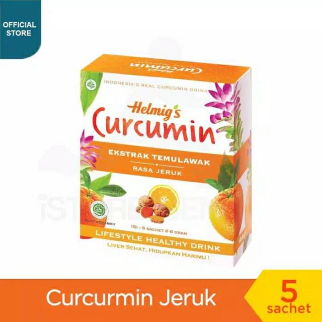 

Helmig's Curcumin Rasa buah Jeruk 1 box isi 5 Pcs