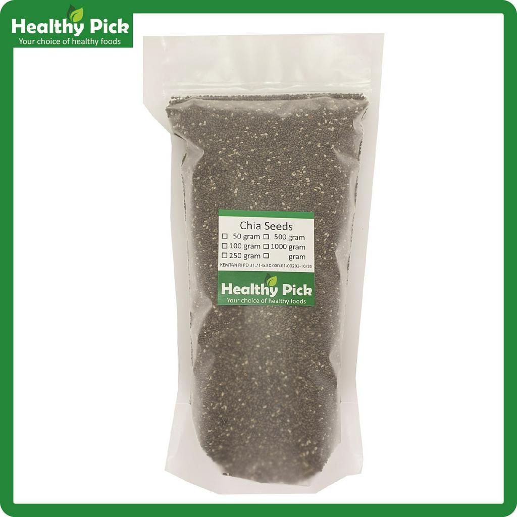 

Black CHIA SEED Organic Organik 50 Gram / Seeds Hitam Mpasi