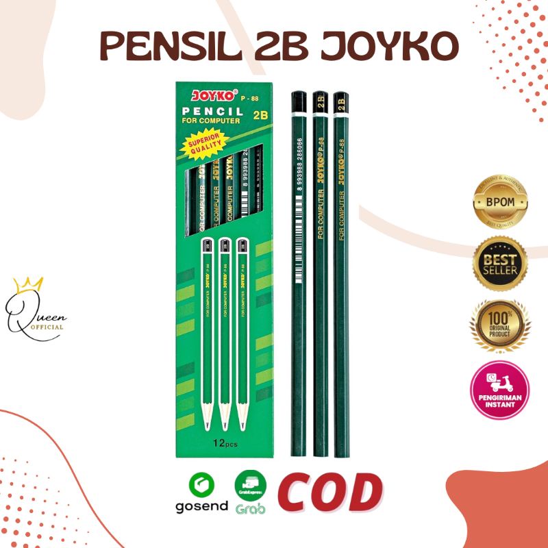 Pensil 2B HIJAU JOYKO - P88 - Harga satuan