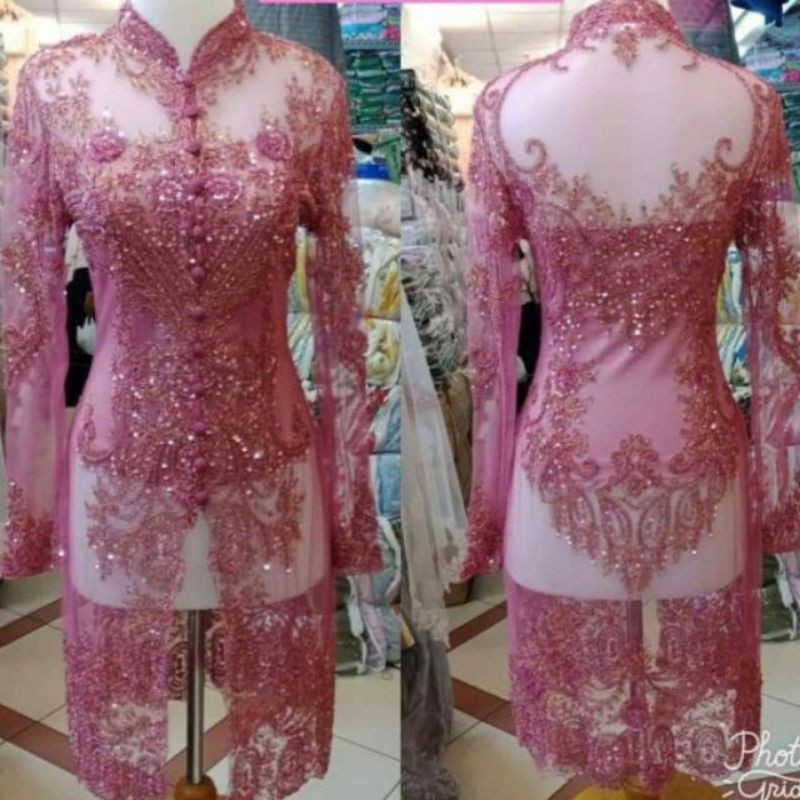 KEBAYA TUNIK PAYET/KEBAYA FULL PAYET/KEBAYA AKAD/KEBAYA NIKAH/BY SERATHON