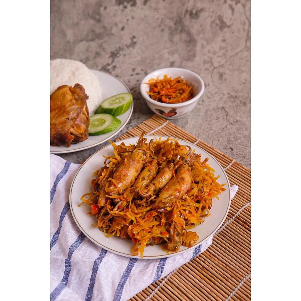 

KETO Cumi Kecombrang 250gr (use coconut oil and no sugar)