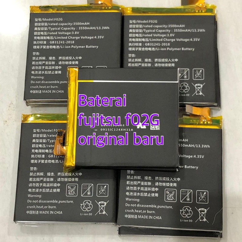 Baterai Fujitsu F02g Original 3500mah Shopee Indonesia
