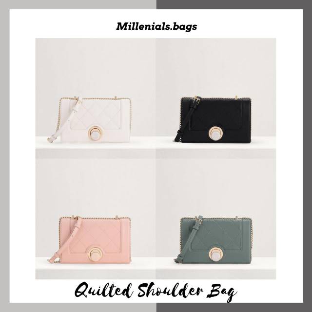 Pdr quilted shoulder bag