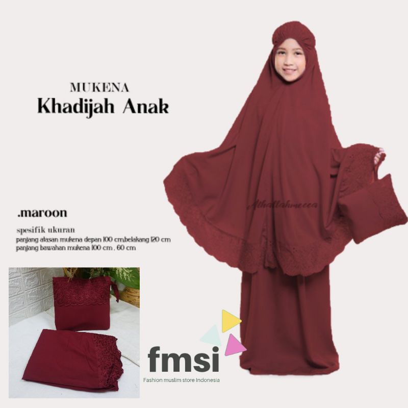 MUKENA KHADIZAH COUPLE IBU ANAK