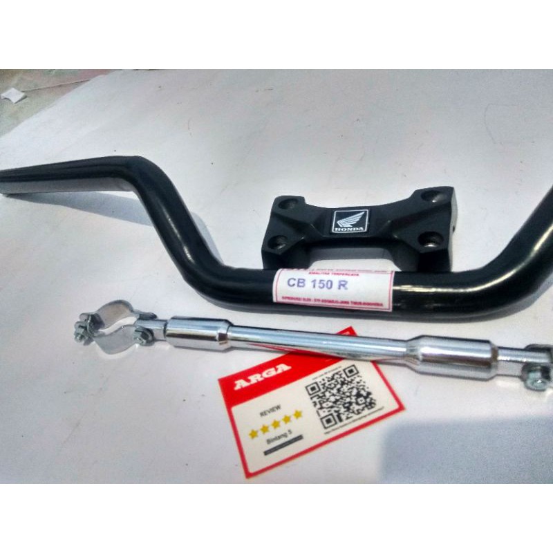 STANG STIR SETIR MOTOR CB 150 R CBR CROME/ HITAM MURAH / SET STABILIZER RAISER TUTUP STANG