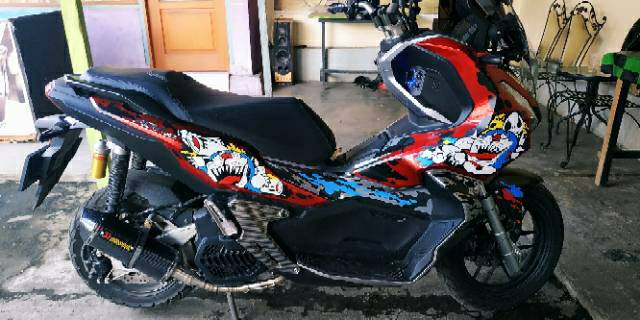 Knalpot Racing Akrapovic layang NMAX AEROX ADV GENIO PCX VARIO XMAX MIO SCOPY BEAT DLL-3