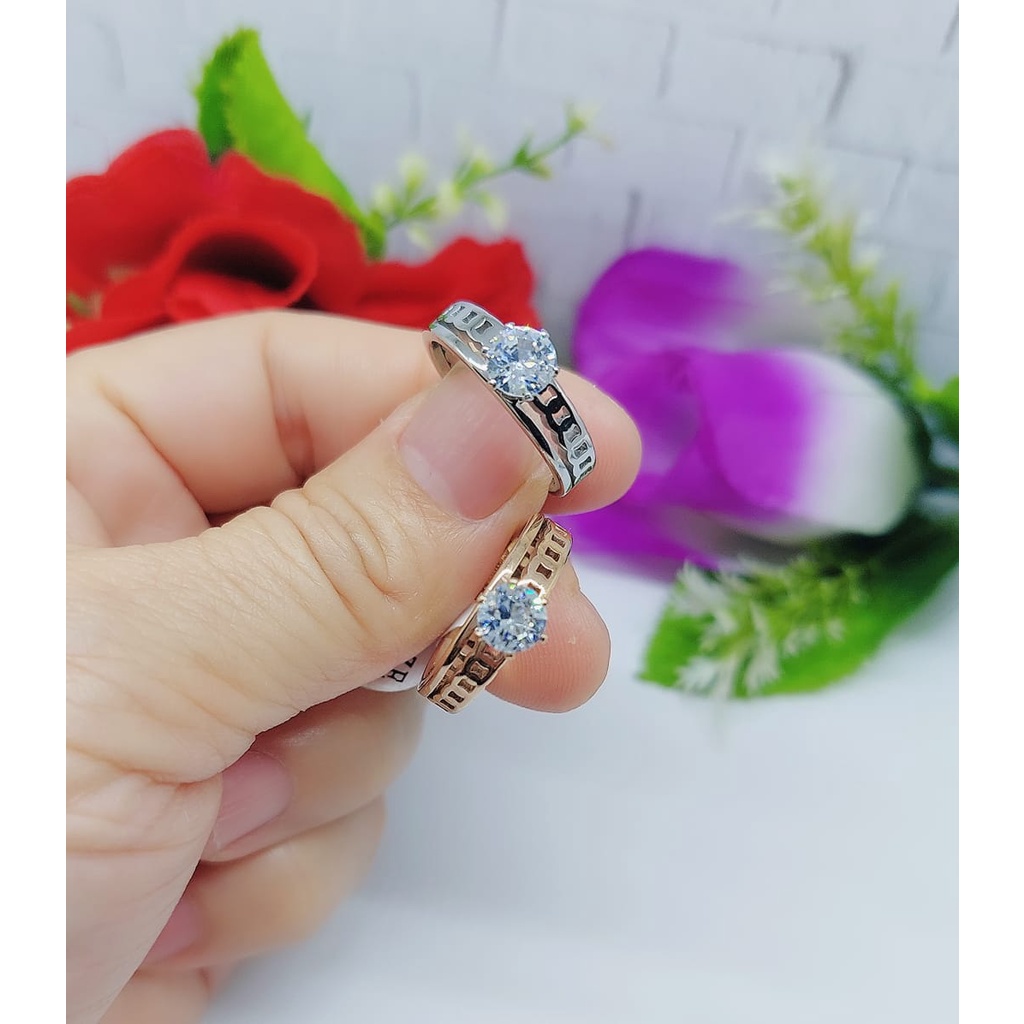 Cincin Titanium Permata 028-030 Terbaru