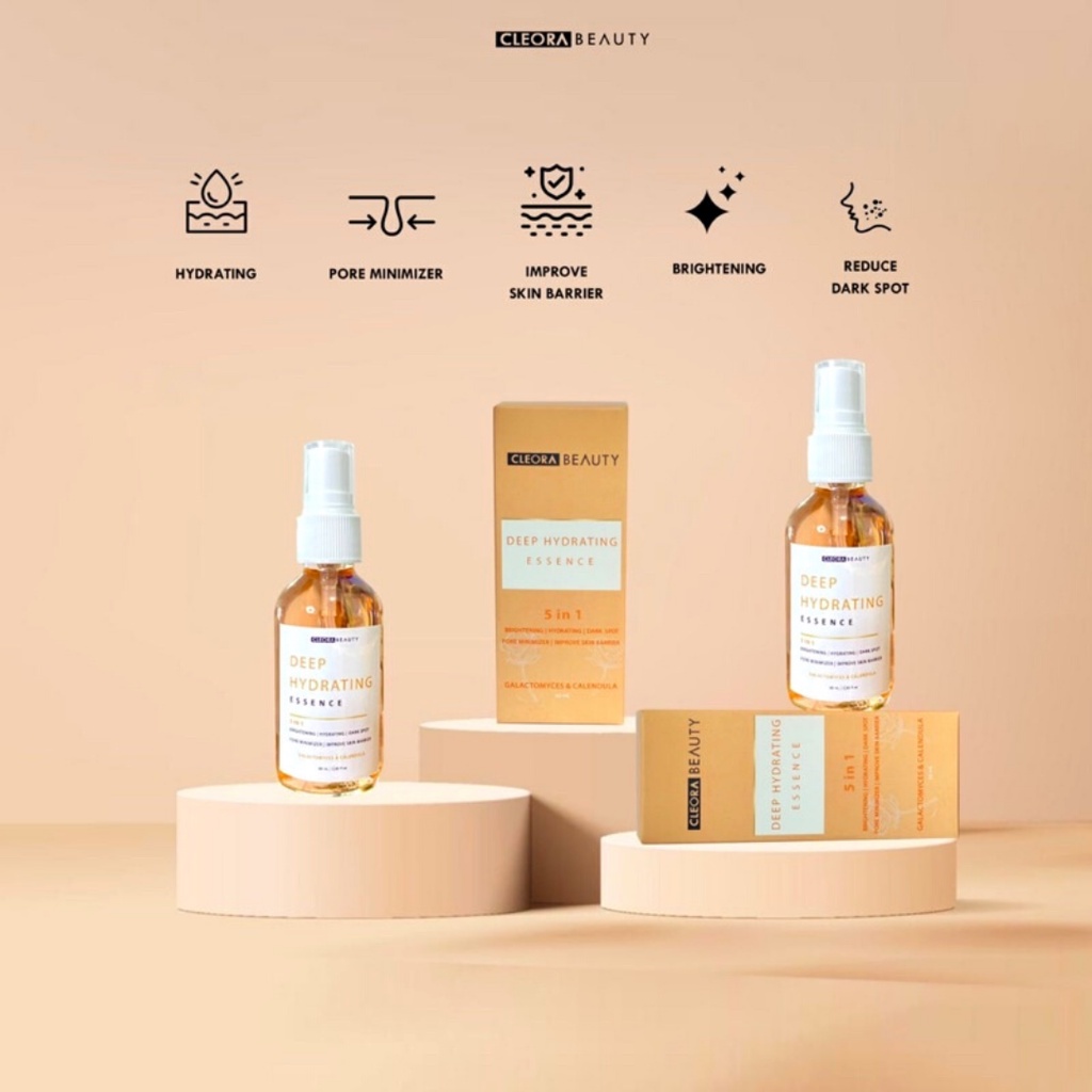 [FREE GIFT]  CLEORA BEAUTY Deep Hydrating Essence 60ml | Essence Cleora Beauty