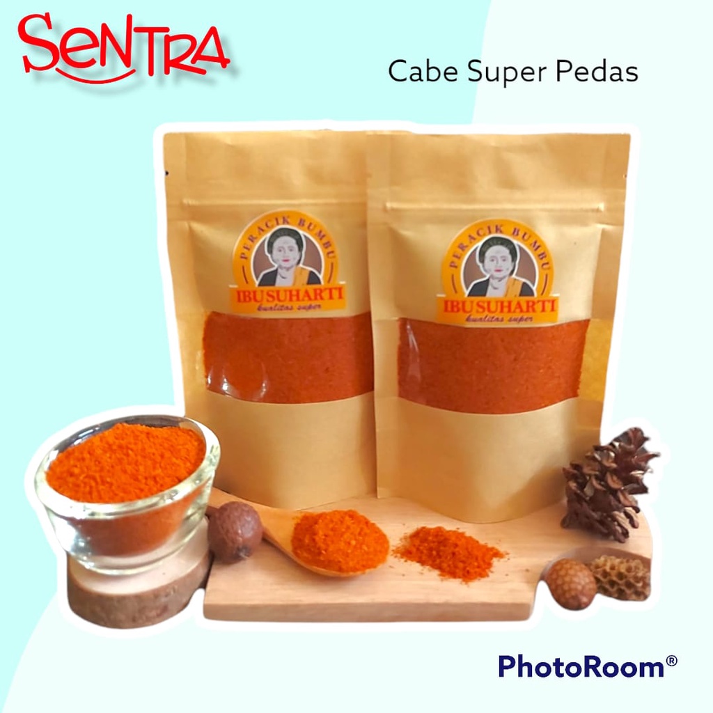 

(BUMBU DAPUR REMPAH-REMPAH) IBU SUHARTI - BUBUK CABE SUPER PEDAS / PURE EXTRA HOT CHILI POWDER KUALITAS PREMIUM