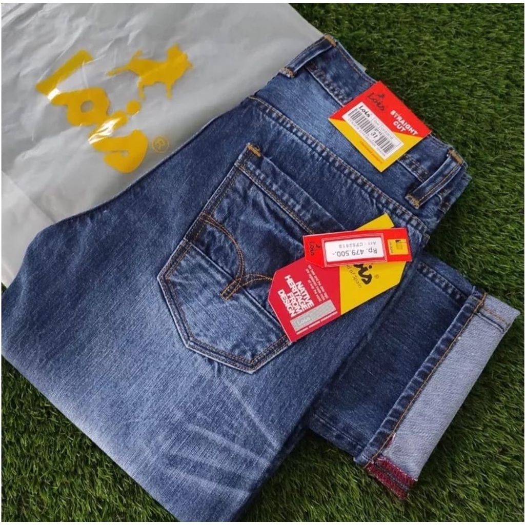 Celana Jeans Lois Original Pria 27-38 Panjang Terbaru - Jins Lois Cowok Asli 100% Premium ORIGINALL