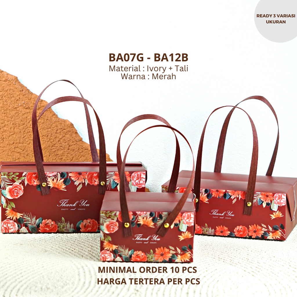

Gift Box / Kotak Hadiah /Paperbag Box Kotak Jinjing Motif Flower, Souvenir, Hampers BA07 - BA11