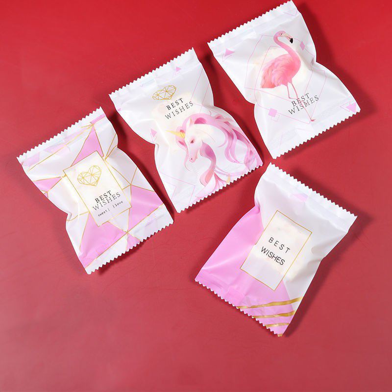 

(10pcs) kantong plastik nougat flamingo permen/ cookies bag candy/souvenir bag/ hampers