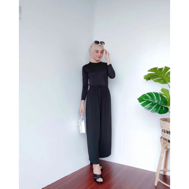 KULOT CRINKLE HIGHWAIST FLOWY KALLYOUTFIT