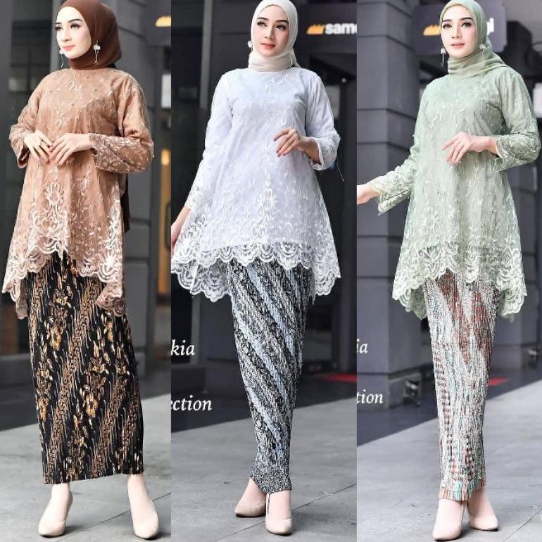 [DTH. 239209] Kebaya Ti> Setelan Kebaya Burkat / Kebaya Tunik / Kebaya Remaja / Kebaya Modern / Keba