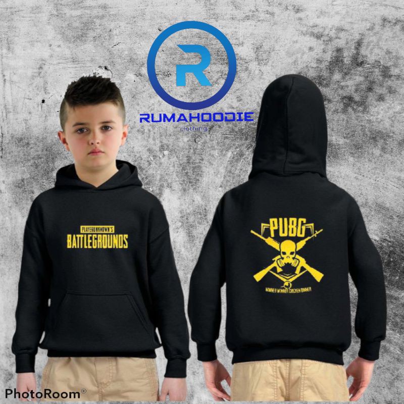 Jaket hoodie anak laki laki pubg battle ground