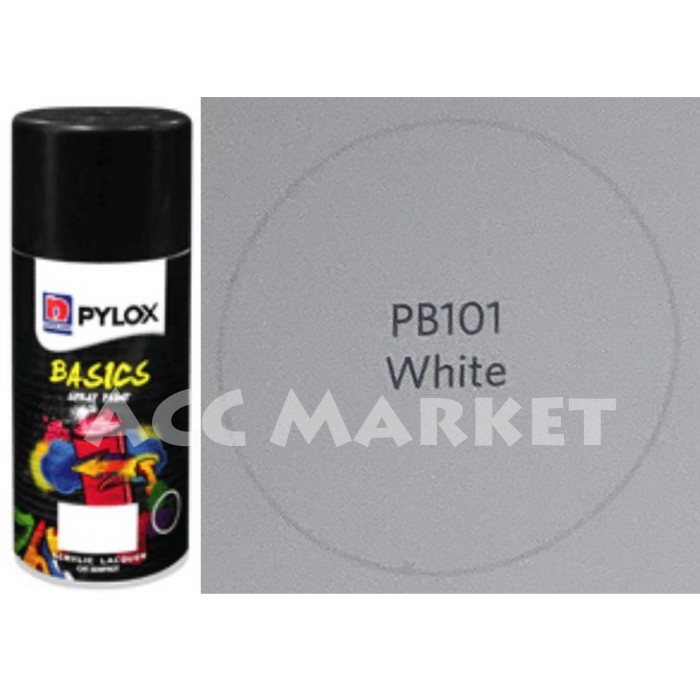 Pilox Basics Pilok Pylox Cat Putih White 101