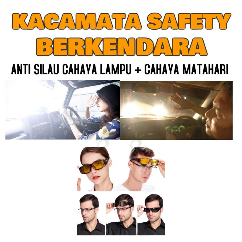 Kacamata Hd Vision Berkendara wrap Arround