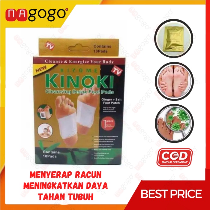 Koyo Kaki Kinoki Gold detox Foot Pads Tempel