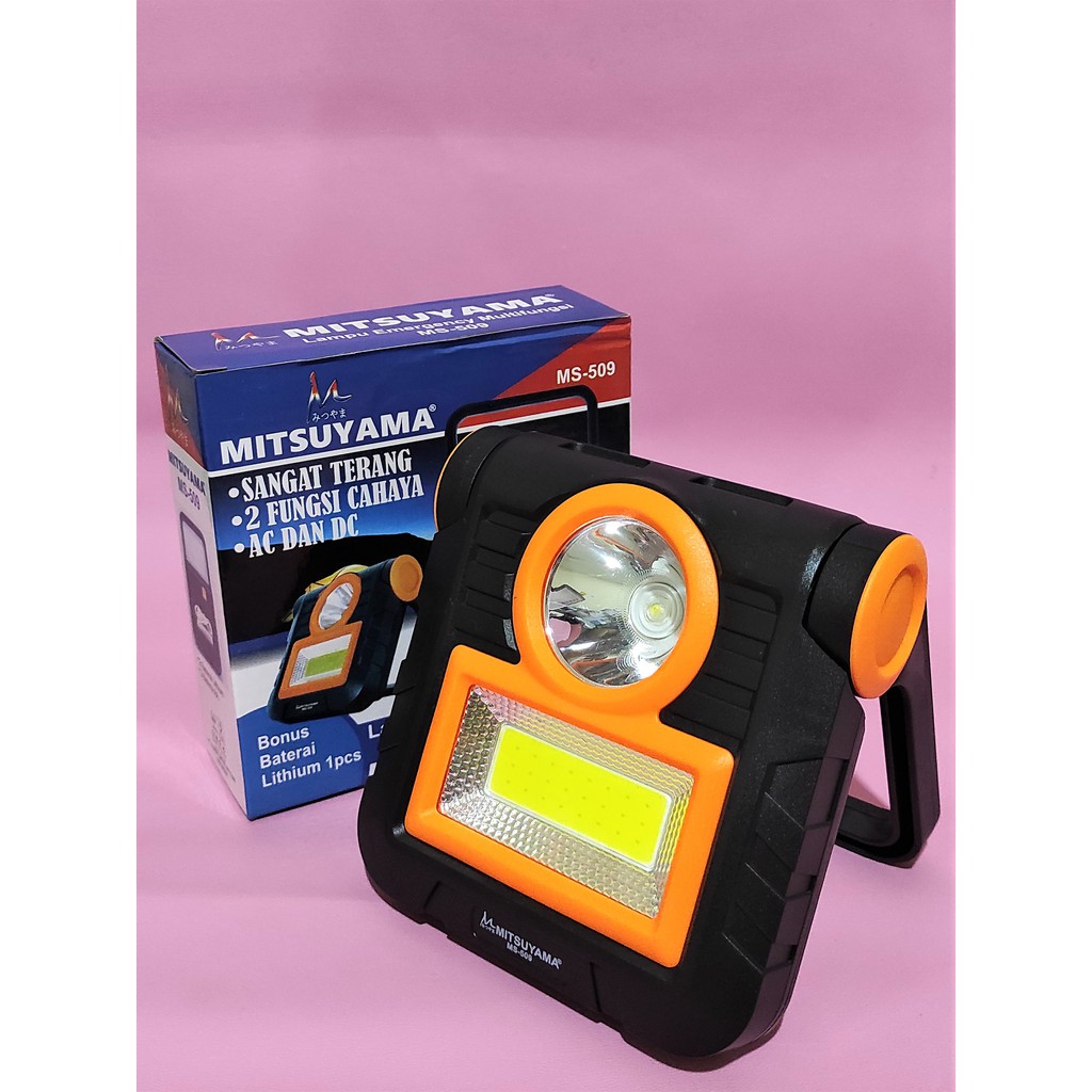 Lampu emergency LED multifungsi COB 20 watt MS 509 Mitsuyama MS-509