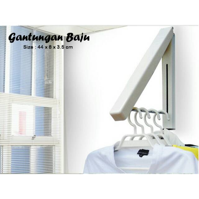 Gantungan Baju Indoor bisa dilipat - Hanger Cloth Hanging Gantung Pakaian