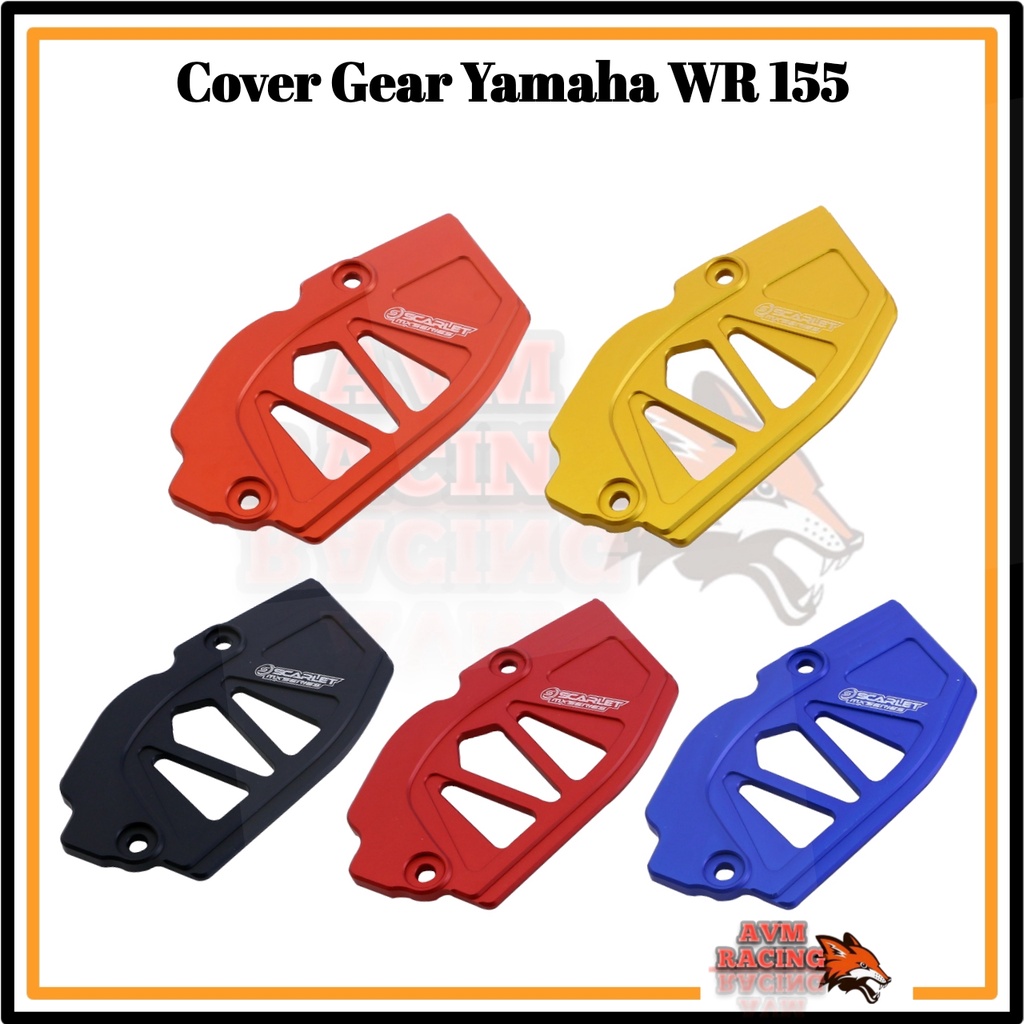 cover gear ger gir yamaha WR155 WR 155 tutup gear pelindung gear WR 155 bahan cnc