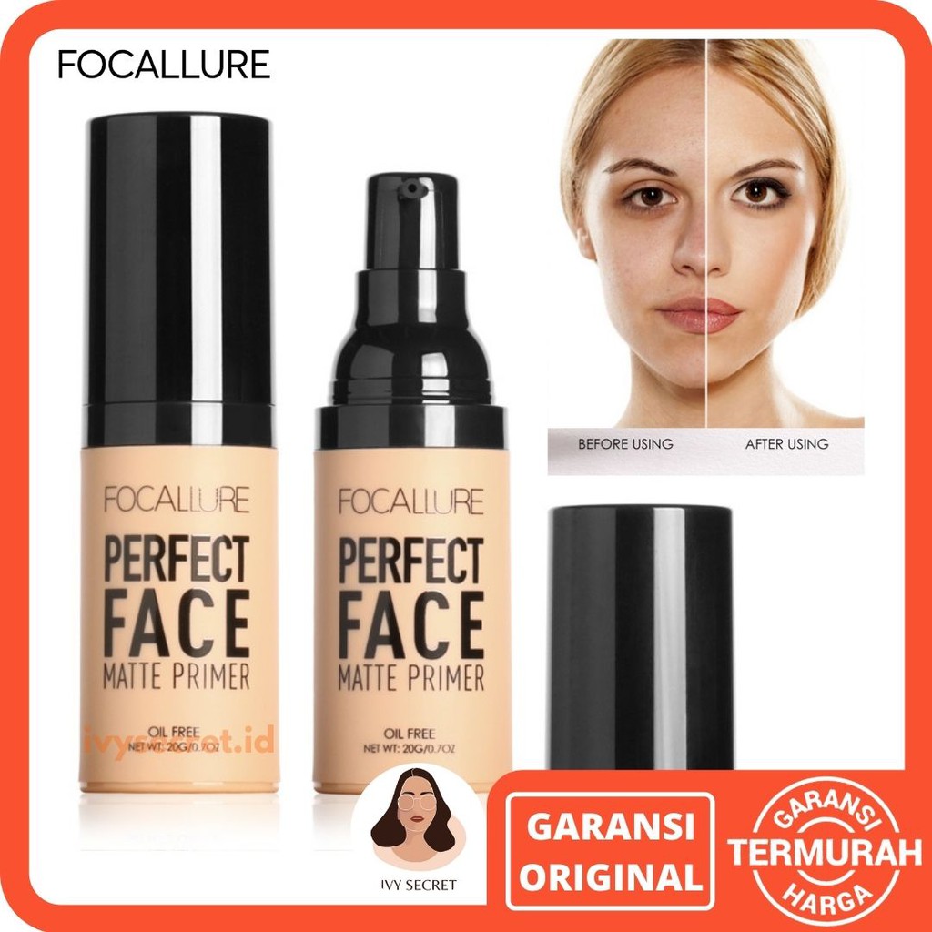 Focallure Perfect Face Matte Primer Focallure Base Makeup Primer Matte Focallure Primer Wajah Focallure Focallur Focalure Fucallure Focalure Foccalure