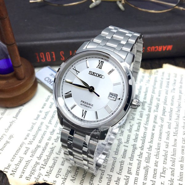 Seiko Presage SRPC05J1 Silver Dial Sapphire - Jam Tangan Pria SRPC05