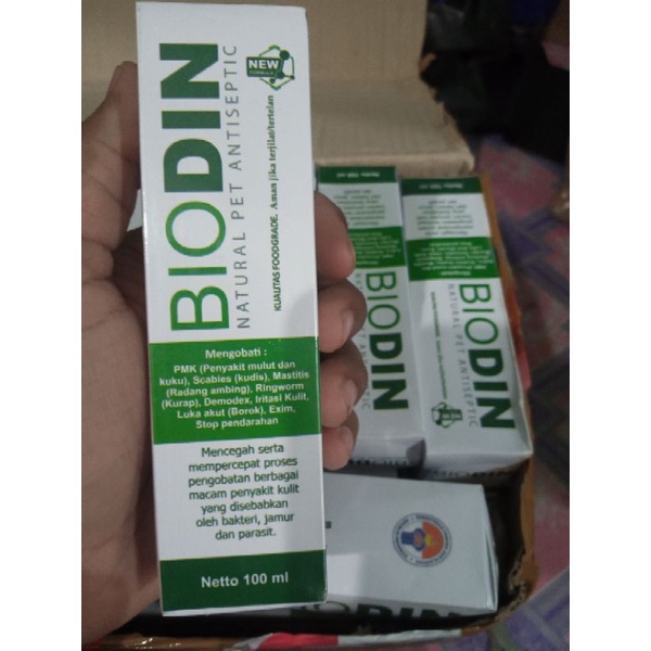Biodin 100 ml Obat PMK Sapi Ampuh Aman Jika Tertelan
