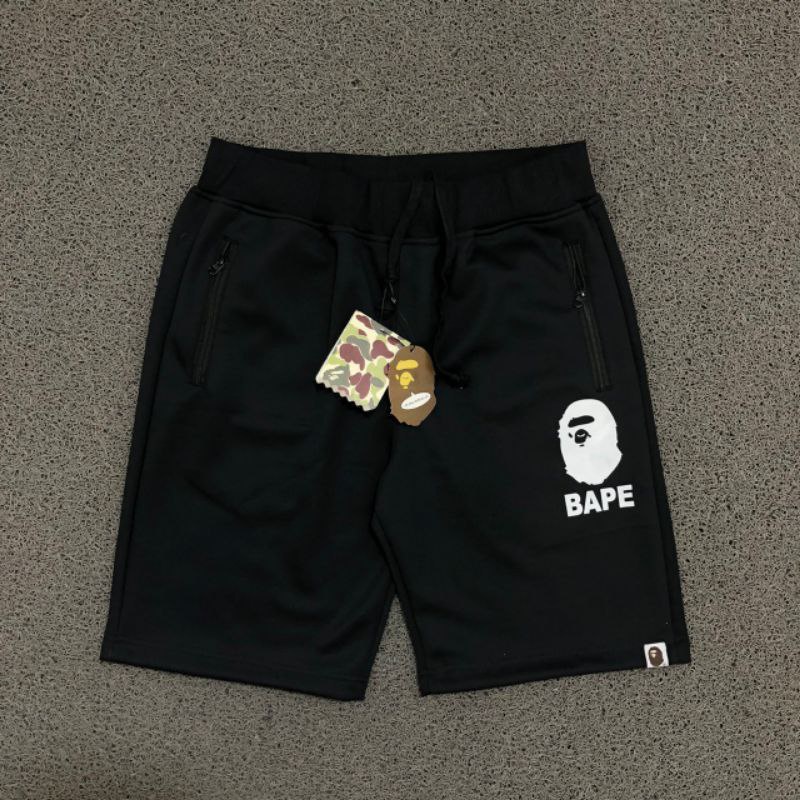 Clothing May - Celana Pendek Bape Boxer Pria Pendek Celana Tali Kolor Bokser Kekinian Cowok Laki-Laki Bahan Babyterry Baby Terry Premium Original Murah