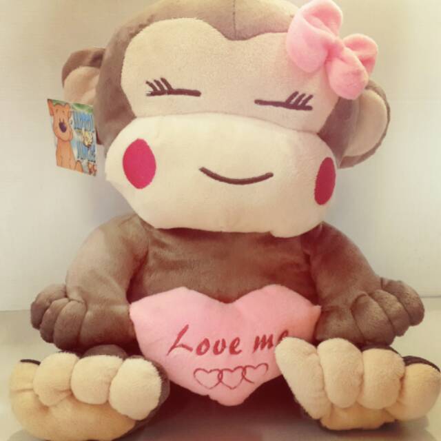 Boneka Monyet Cici Yoyo with Love L