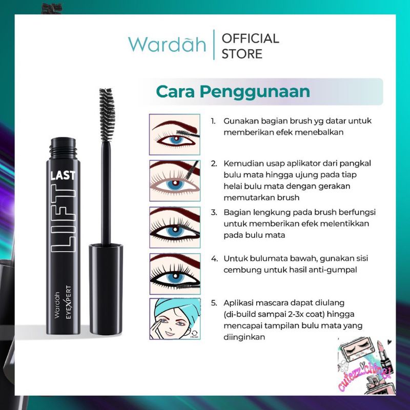 ☃Cutezz_Ching1☃Wardah Eyexpert Liftlast Waterproof Mascara 8ml