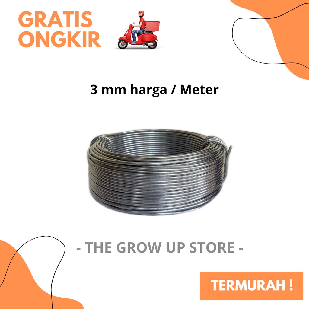 PROMO / GROSIR / TERMURAH / TERLARIS kawat bonsai aluminium -kawat bonsai 3mm - kawat bonsai alumini