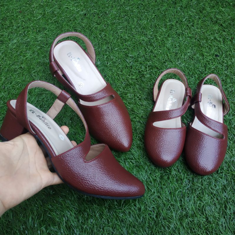 SEPATU WANITA CANTIK / SEPATU WANITA KULIT JERUK/SEPATU FORMAL WANITA/SEPATU COUPLE IBU DAN ANAK